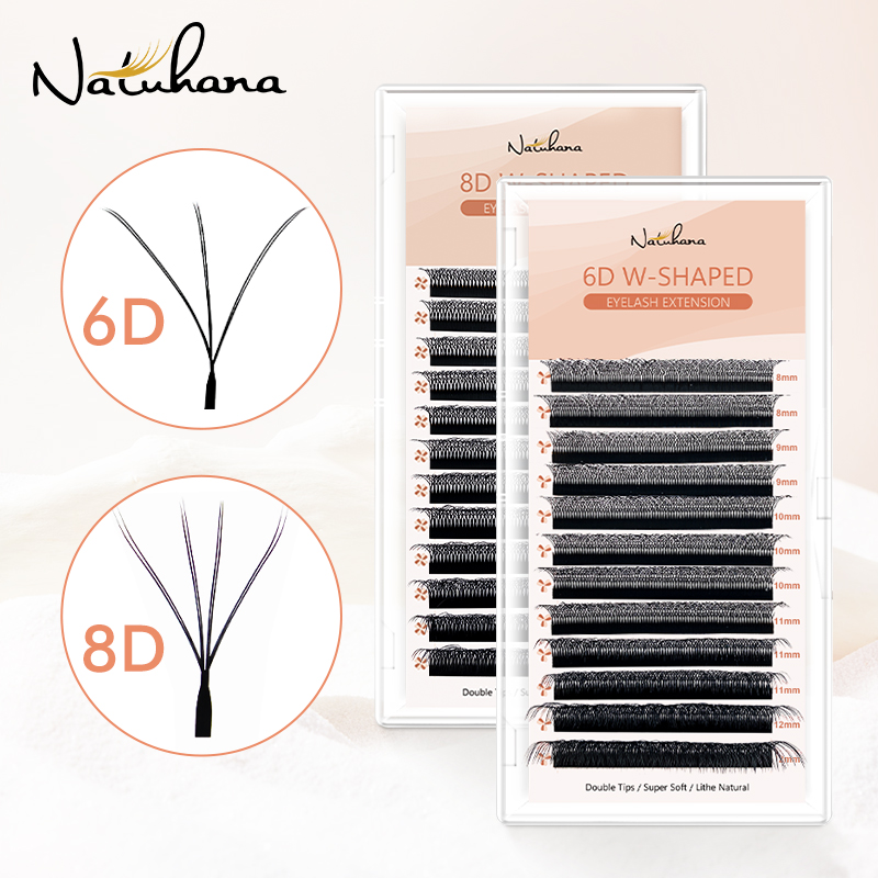 Eyelash Extension Double Volume - Готовые кудрявые ресницы NATUHANA C D