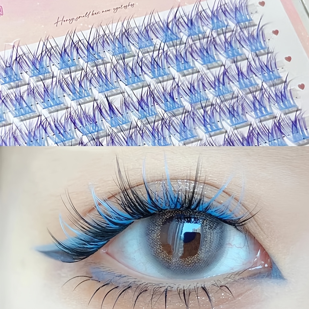 Eyelash Extension Eyelash - Накладные ресницы Mixiaohe, 60 пучков, легкое