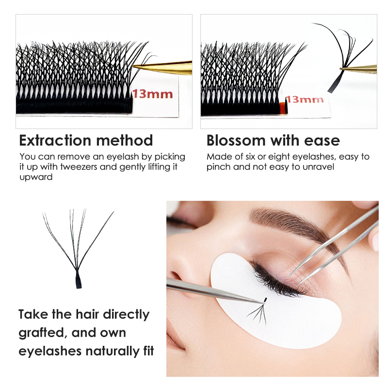 Готовые кудрявые ресницы NATUH – обзор и цена Eyelash Extension Double Volume