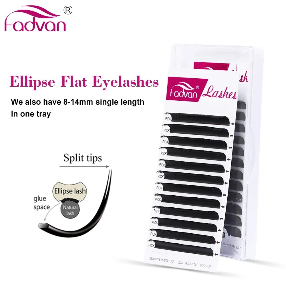 FADVAN эллиптические плоские C – обзор и цена Eyelash Extension Permanent