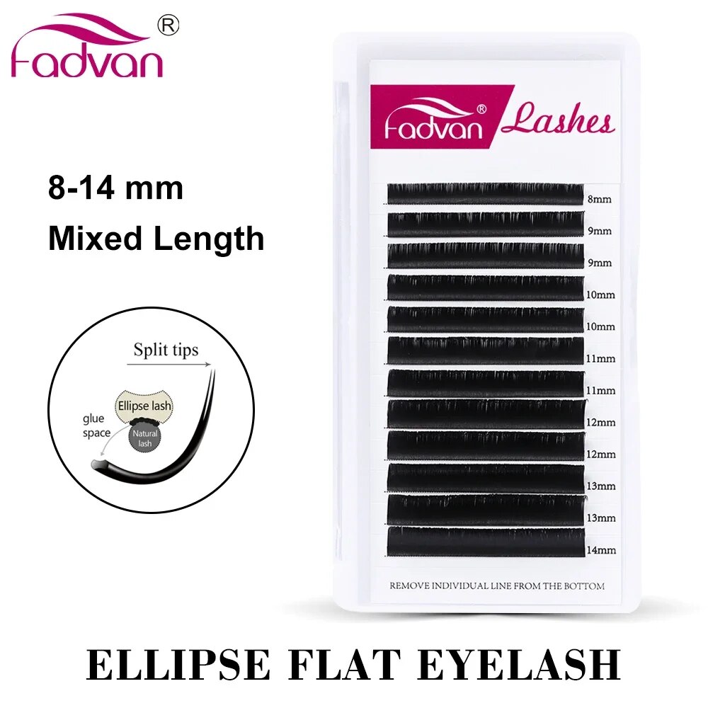 FADVAN эллиптические плоские C – обзор и цена Eyelash Extension Permanent
