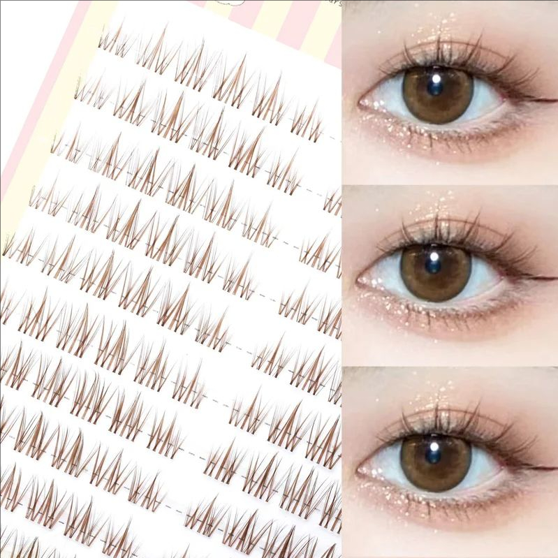 MJ коричневые накладные ресниц – обзор и цена Eyelash Extension In Chinese